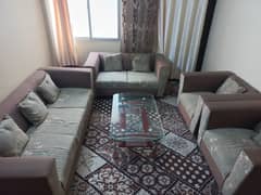 7 SEATER SOFA SET WITH CENTER TABLE