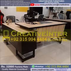 Executive Office Table Manager Desk CEO Reception Workstation Chair