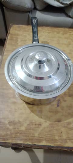 Sauce pan Big size with lid Brand new big size Stainless Steel