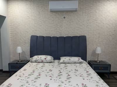 ENZA STYLE BED WITH 2 SIDE TABLES WITHOUT MATRESS