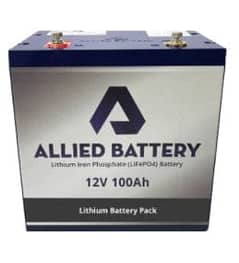 Allied Lithium 12V Battery (100 Amp Hours) - SolarOverstock