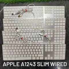 Apple A1243 Ultra Slim Wired Keyboard For MacBook , iMac , Laptop