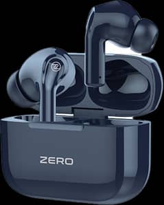 Zero Earbuds Aura Blue With Quad mic with enc and all accessories