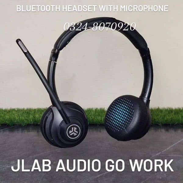 JLab Audio Go Work Bluetooth Headset With Noise Cancelling Microphone 1
