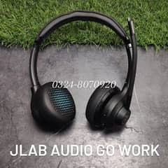 JLab Audio Go Work Bluetooth Headset With Noise Cancelling Microphone