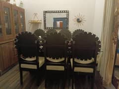 Dinning table set 8 seater chinyoti style