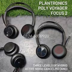 Plantronics Poly Voyager Focus 2 Bluetooth Headset Anc & Noise Cancel