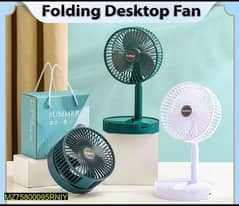 Electric Fan Foldable Portable Retractable Desk Fan