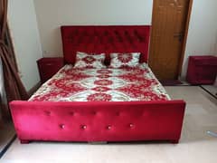 Red Velvet Bed