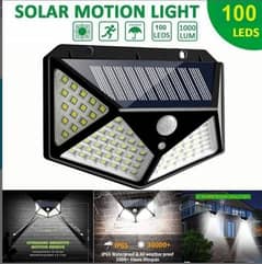 100 LEDs Rechargeable Motion Sensor Solar Interaction Waterproof