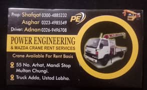 Crane available for rent basis