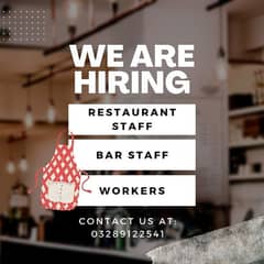 Restaurant staff | Urgent Staff | Workers