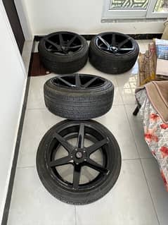 Emotion R 18 inches rims+almost brand new tyres
