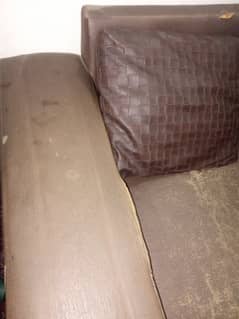 2 seater Brown Solid Wood Sofa For sale