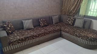 7 seater sofa with cushions