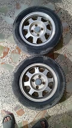Alyrim Set With Tyre 14 No Rim & Tyer For Sale Contact  03303430905