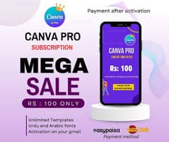 CANVA PRO available in lowest price for lifetime  Rs: 100 only