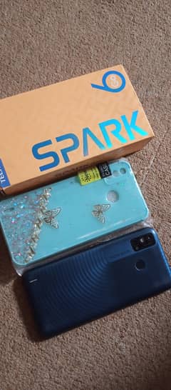 Techno spark 6 go with stylish back cover