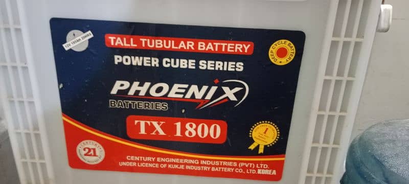 Phoenix Tall Tubular Battery TX-1800 0