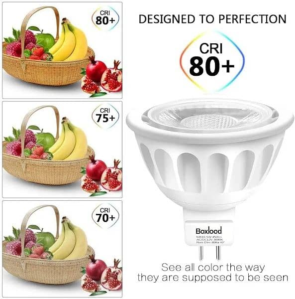BOXLOOD MR 16 LED LIGHT BULBS (PACK OF 6) 3