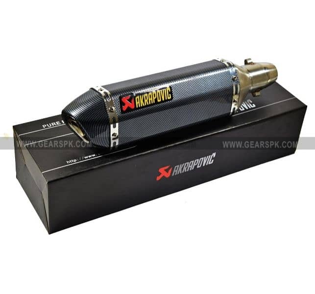 Premium Quality Imported SlipOn Exhaust withFittingClumps for any bike 4