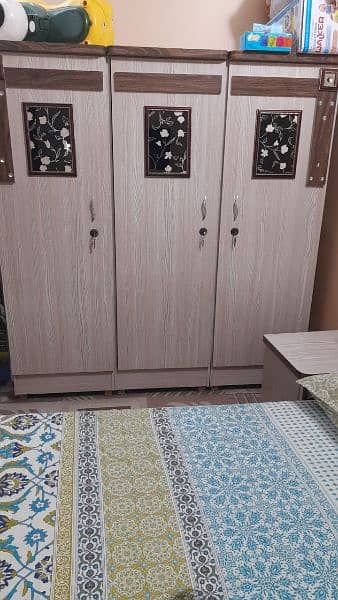 bed set available wardrobe side table with matress 1