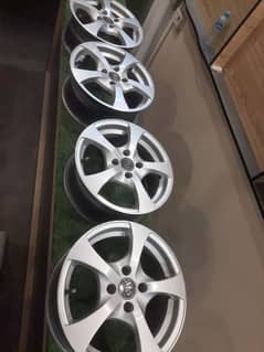 Alloy wheel 15 inches.