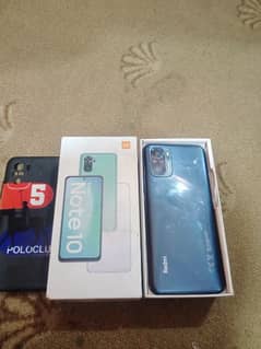 Redmi Note 10 (4/128) Gb Ram with box and cover condition 10/9