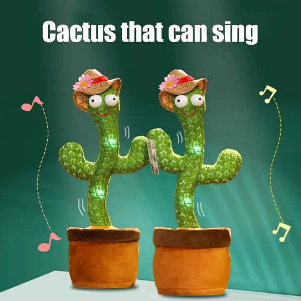 Cute Dancing and Talking Cactus Toy 3