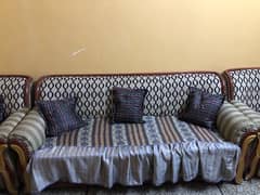 sofa set with 3 tables. urgent sale