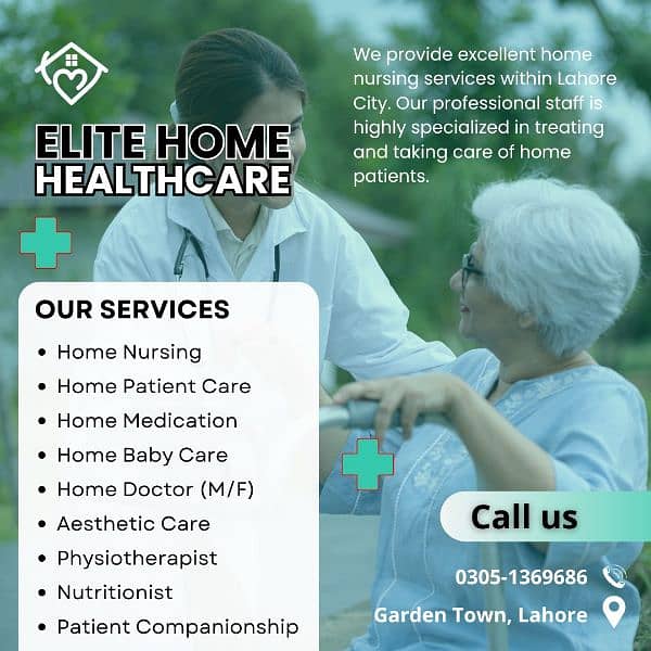 Home patient care Nursing staff,allother home medical services avlbl 1