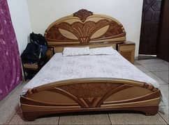 classical wooden bed