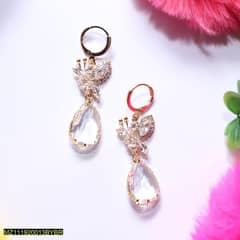 Gold Plated Butterfly Design Pearl Earrings