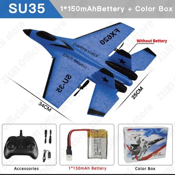 RC Glider FX803 Airplane 2CH 2.4G Remote Control Plane EPP Foam 8