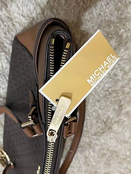 Michael Kors Charlotte handbag brown 1