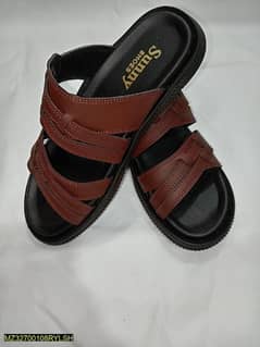 Men's Leather Slide Sandals