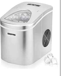 Geepas Ice Cube Maker, Two Sizes, Produces 12kg Ice in 10min.