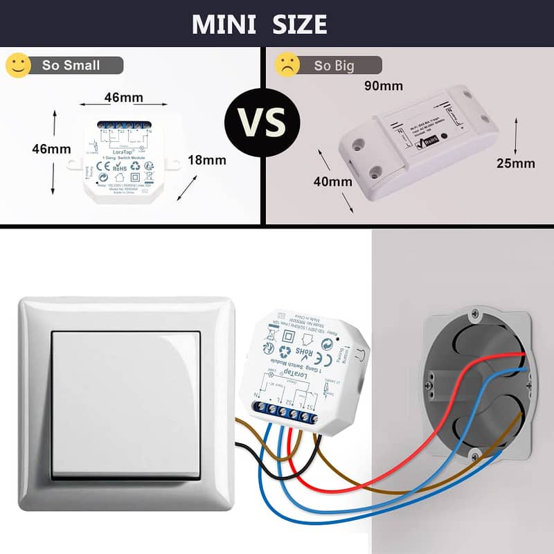 2pcs)Tuya Smart Life Wifi Smart Light Switch RelayModul Remote Control 17