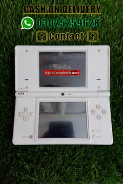 WHITE  Nintendo DSi - DS - 7k+ Games Installed Charger Stylus Included