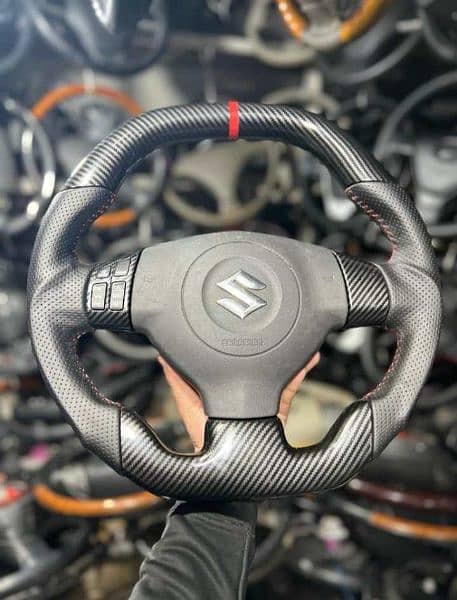 Suzuki Cultus Carbon fiber steering available 0