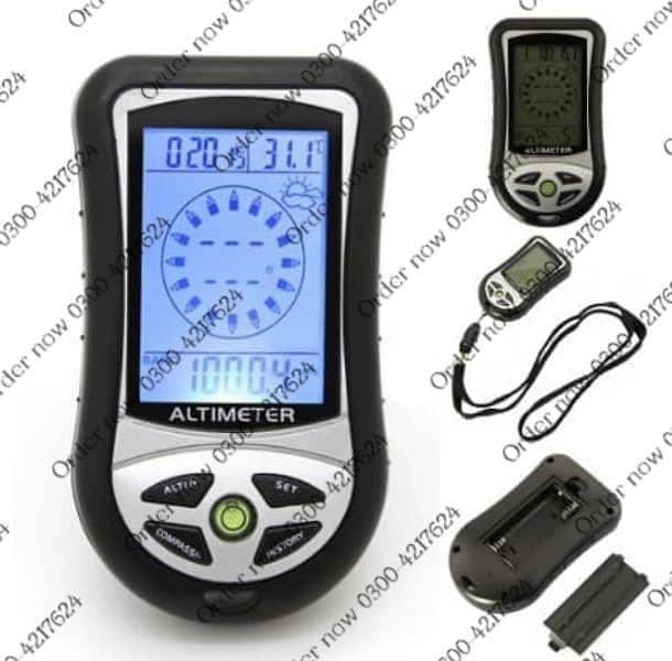 Altimeter 8 in 1 Electronic Digital Multifunction LCD Compass A 0