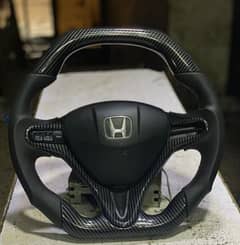 Honda Reborn + Rebirth + Civic Carbon fiber steering available