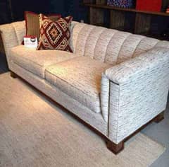 Sofa from exhibition 3 seater with 7 years warranty keekar wood struct