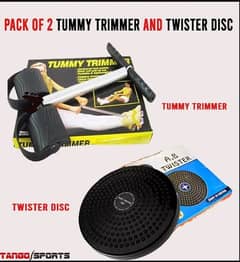 Pack of 2 Tummy Trimmer and Twister Disc