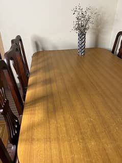 Dining table, chairs, Wood, Purewood. 6 chairs