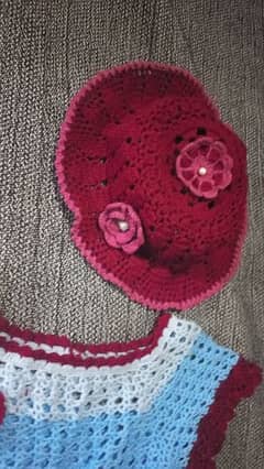 Crochet frock for baby girl.