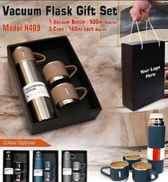 Flask Water bottle With Cups