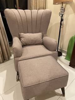 Modern Sofa Chair/Accent Chair with Foot Rest