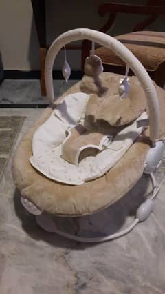 MothercareSoft Little Teddy Baby Bouncer With Soothing Music Vibration