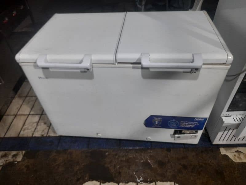 varioline freezer and haier freezer  and table top sallad bar 12